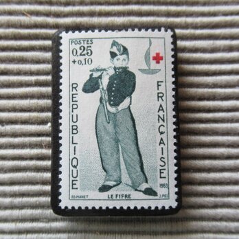 フランス　切手ブローチ3847の画像