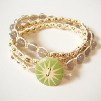 wrap bracelet (green sun)の画像