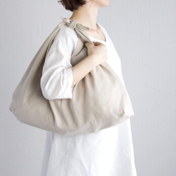 alinのあづま袋 L 65cm エコバッグに リネンあずま袋 マチ付き （ナチュラル）の画像