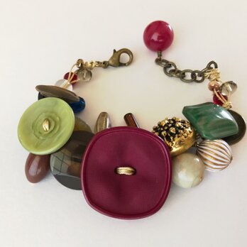 no.63 デコボコ＊ボタンのブレスレット