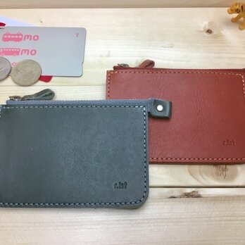 革好きさんへ贈る・ヌメ革のおでかけ財布・定期入れ/ナチュラルな牛革/全4色/オイル・ヌメ革【郵便送料無料サービス】