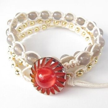 wrap bracelet (red sun)の画像