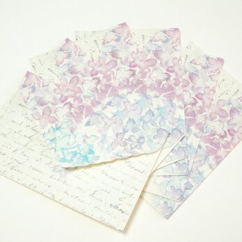 封筒　紫陽花の画像