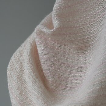 真綿、絹紡糸xアルパカストール　sj180301の画像