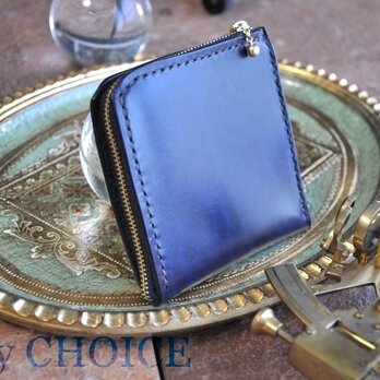 革の宝石ルガトー・L型財布（紺）の画像