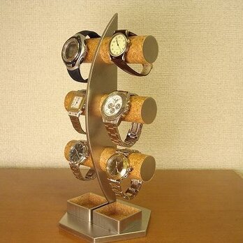 プレゼントに！三日月3段腕時計スタンド　ダブルトレイ付き　　AKデザインの画像