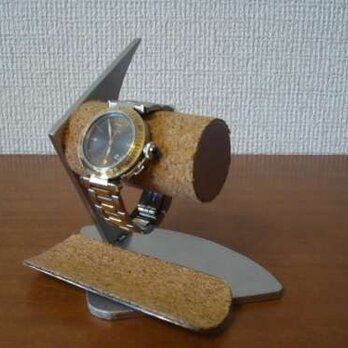 プレゼントに　2本掛けインテリア腕時計スタンドの画像