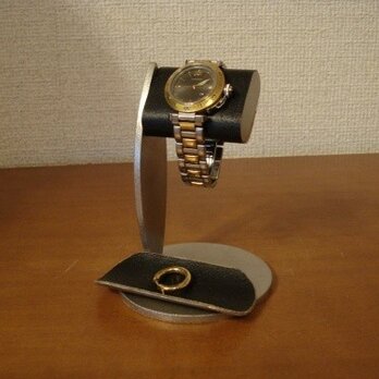 腕時計スタンド　ちょっと背が高いシングルブラックコルク腕時計スタンドの画像