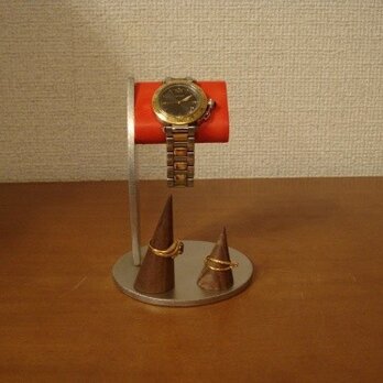 ウオッチスタンド　ちょっと背が高いシングルレッド腕時計スタンド　指輪スタンドの画像