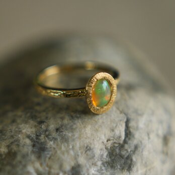 アンティーク風☆オパールのゴールドリング