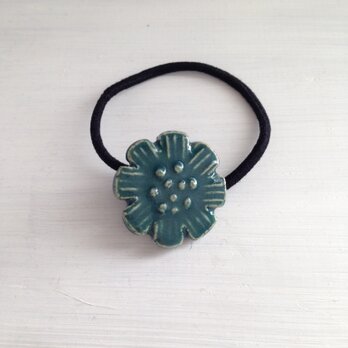 ヘアゴム(デイジー)グリーン