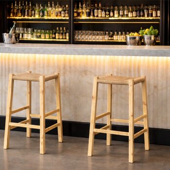 ハイスツール　ペパーコード編み　受注生産