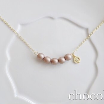 チェコガラスパールのふんわりネックレス