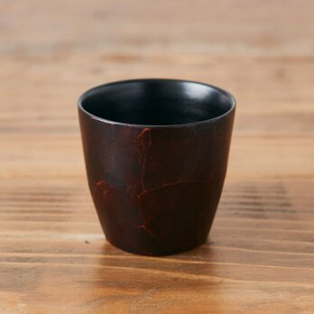 【再入荷】漆塗りのハツリカップ（ミズメザクラ）の画像