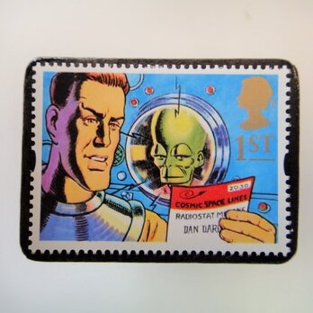 イギリス　童話切手ブローチ3982の画像