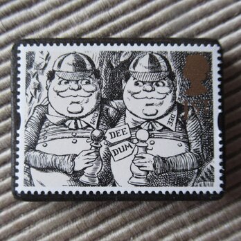 イギリス　童話切手ブローチ3989の画像