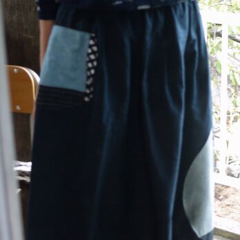正絹反物からギャザースカートの画像