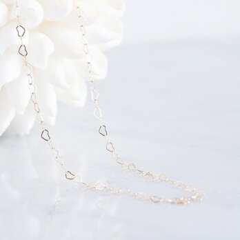 【Minimalism】14KGF Heart Chain Necklace[45cm]の画像