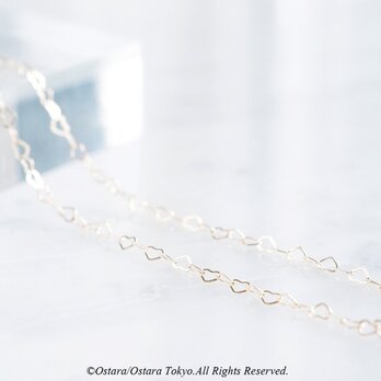【Minimalism】14KGF Heart Chain Necklace[40cm]の画像