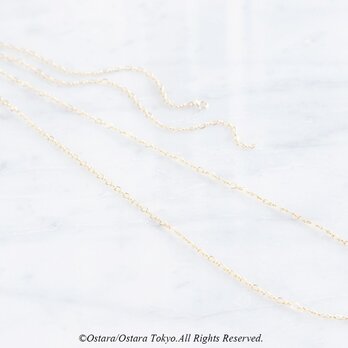 【Minimalism】14KGF/Long Necklace-Figaro-[60cm]の画像