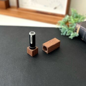 KATOMOKU 印鑑ケース シヤチハタ ネーム9用 ウォールナット km-77WA 木製 文具の画像