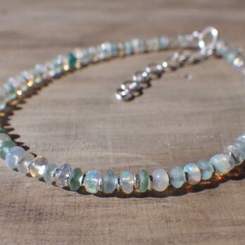 Opal with Romanglass & Silver Bracelet　＊sv925＊の画像