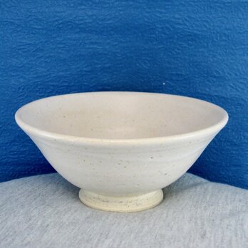 陶器ご飯茶碗（やや大）藁白釉の画像