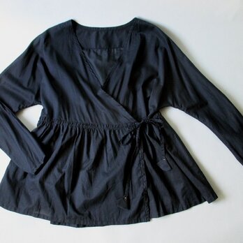 ▲カシュクール　綿ローン/ネイビー