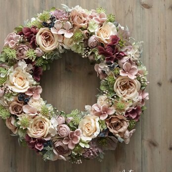 Wreath ～Antique2～ 40cm（造花）の画像