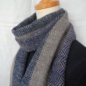 homespun muffler／ herringbone