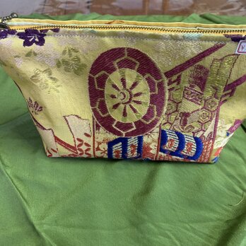 帯で作る☆ポーチ