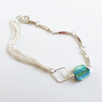 blueopal*silver braceletの画像