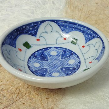 ブルー豆皿の画像