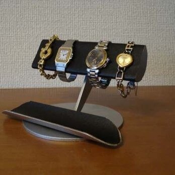 腕時計　飾る　ブラック4本掛け半円腕時計スタンド　　AKデザインの画像