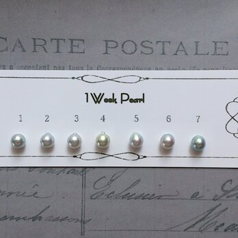 真珠7個セット（ナチュラル7.0ミリ）n.1600-2の画像