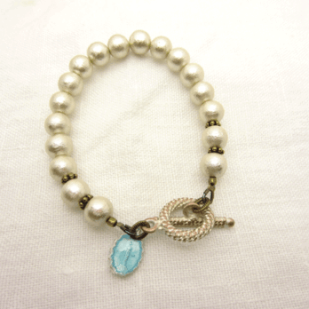 コットンパールブレス