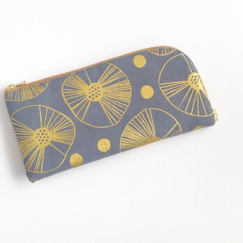 L字ファスナー長財布   Metallic Gold Circles  ＊303＊の画像