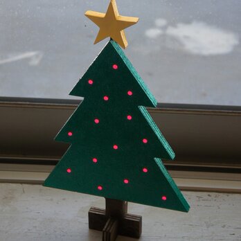 木のクリスマスツリー（小）の画像