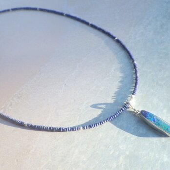 Ｇrand Blue Ocean Opal Necklace ラピスラズリ *Sv925　の画像