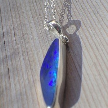 Gland Blue Opal Necklace Ｂ*sv925*の画像