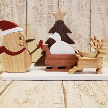 クリスマス☆スノーマンが遊ぶクリスマス飾り☆Christmas☆Xmas☆雪だるまの画像