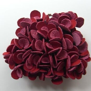 赤いバラのガマグチ