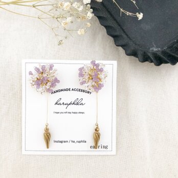 bouquet　pierce/earring(purple)の画像