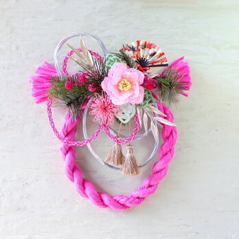 水引*お正月しめ飾り（コイピンク）