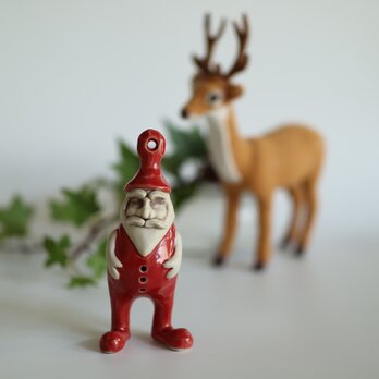 鈴サンタ（赤）/ クリスマスオーナメント2025