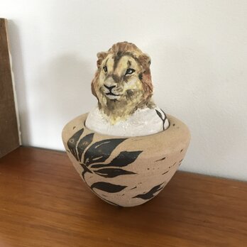 カノプス壺 ライオンの画像