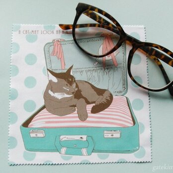 トランク猫のメガネ拭きの画像