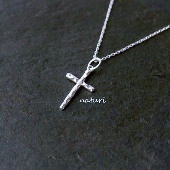 【croix】sv925 reversible cross necklaceの画像