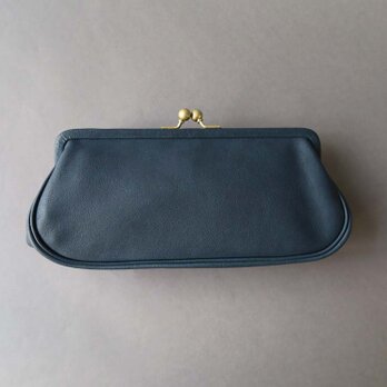 plain gama long wallet (blue)の画像