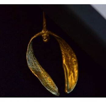 ヤドリギ真鍮製ネックレス・やどりぎ・宿り木の画像